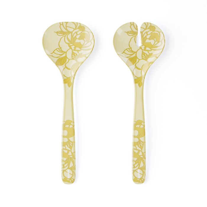 Guzzini JOSEPHINE Posate insalata in melamina - giallo polvere