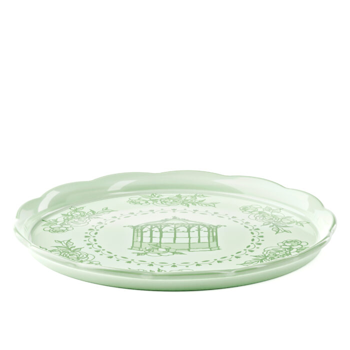Guzzini JOSEPHINE Vassoio tondo grande in melamina - verde polvere