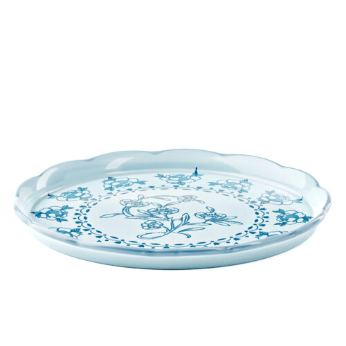 Guzzini JOSEPHINE Vassoio tondo piccolo in melamina - celeste polvere