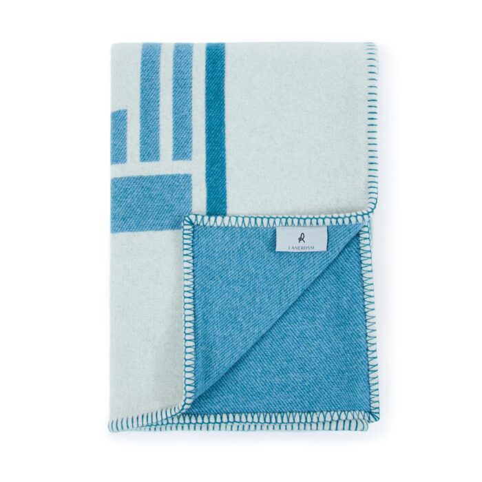 Lanerossi METROPOLIS Plaid in pura lana 130x190 - aurora aurora