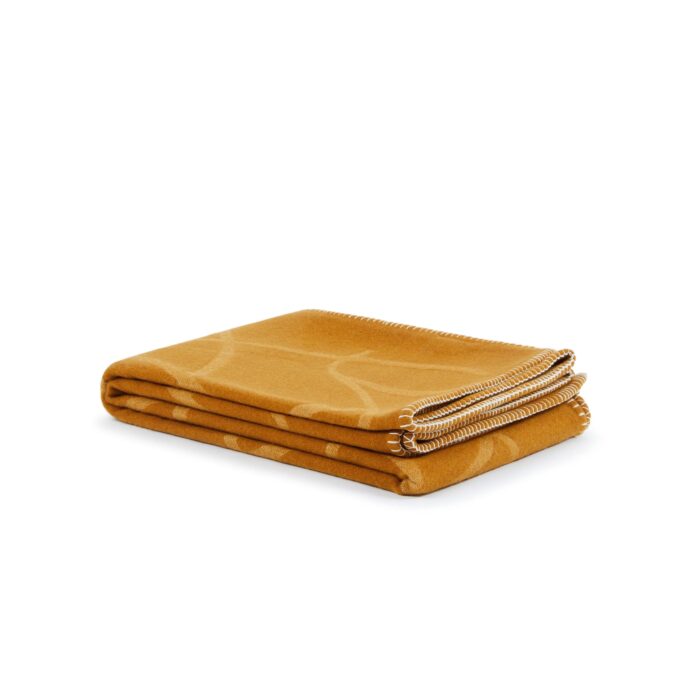 Lanerossi SYDNEY Plaid in pura lana 130x180 - ocra ocra