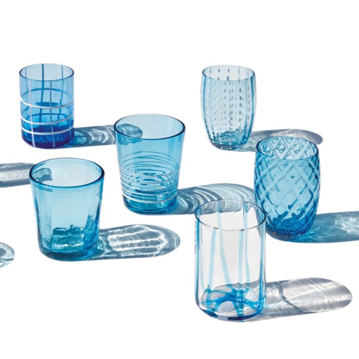 Zafferano Tableware Melting Pot Acquamarine 6 Pz