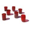 Zafferano Tableware MELTING POT  Bicchiere tumbler 6 pezzi assortiti - rosso
