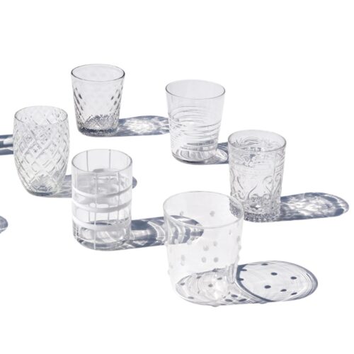 Zafferano Tableware Melting Pot Trasparente 6 Pz