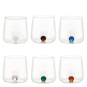Zafferano Tableware PERLE Kit 2 bicchieri tumbler - acquamare