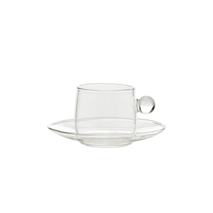 Zafferano Tableware BILIA Tazzina + piattino - trasparente