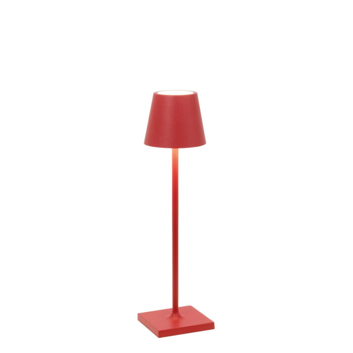 Zafferano Luci POLDINA PRO MICRO Lampada da tavolo - rosso raggrinzante rosso raggrinzante