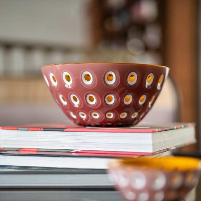 LeMurrine-3-copia.jpg Guzzini LE MURRINE Contenitore - rosa antico/caramello