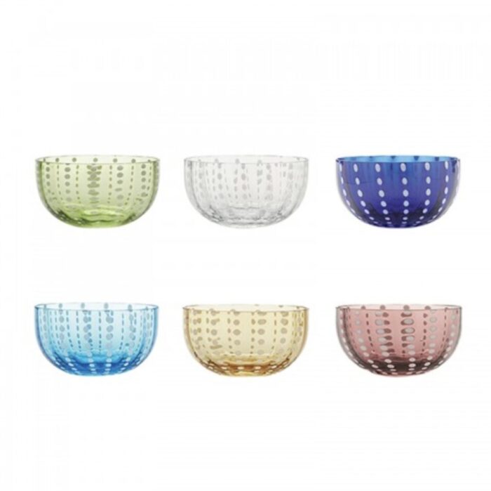 Zafferano Tableware Perle Bowl Colori Assortiti 6 Pz