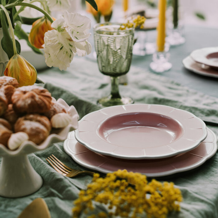 Senza-nome-1-13.jpg Guzzini FLORA Set piatti per 6 persone, 18 pezzi in melamina - rosa polvere