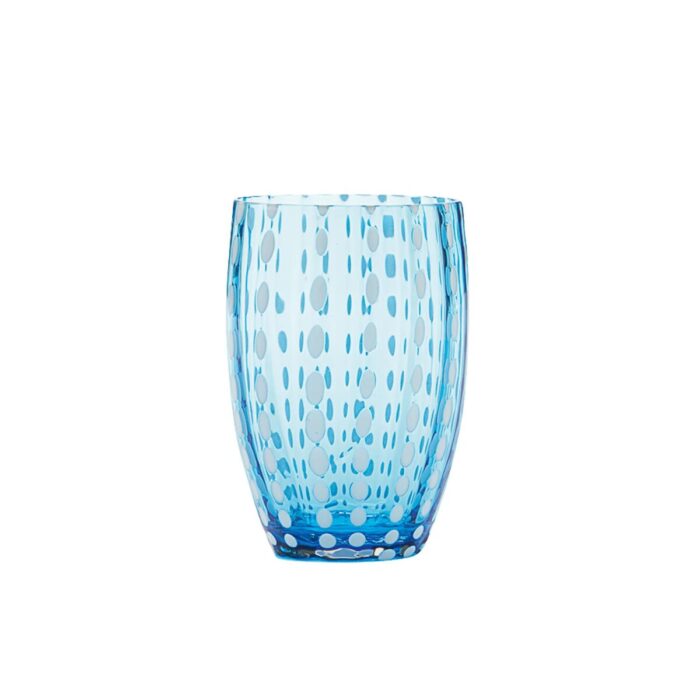 Zafferano Tableware PERLE Kit 2 bicchieri tumbler - acquamare