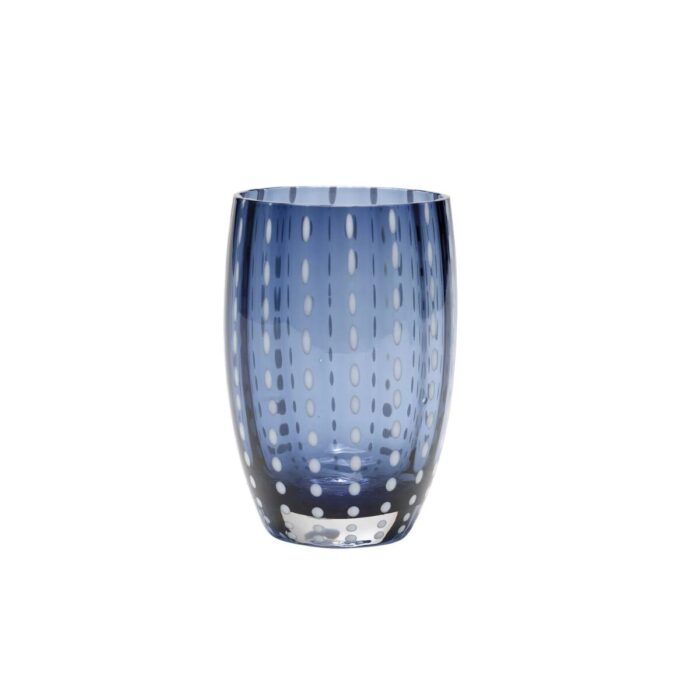 Zafferano Tableware PERLE Kit 2 bicchieri tumbler - grigio blu