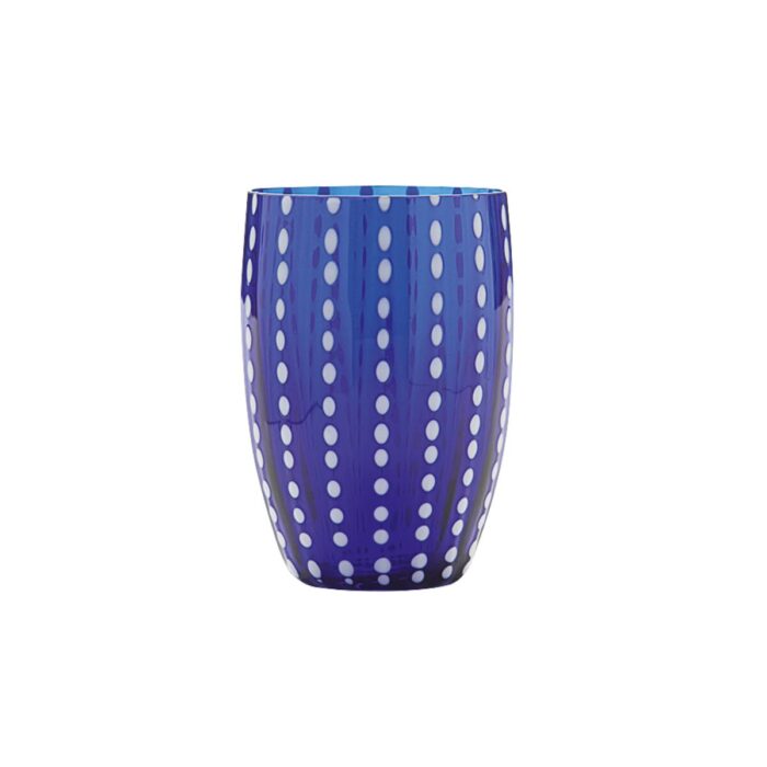 Zafferano Tableware PERLE Kit 2 bicchieri tumbler - blu