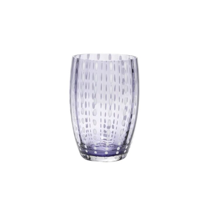 Zafferano Tableware PERLE Kit 2 bicchieri tumbler - lavanda