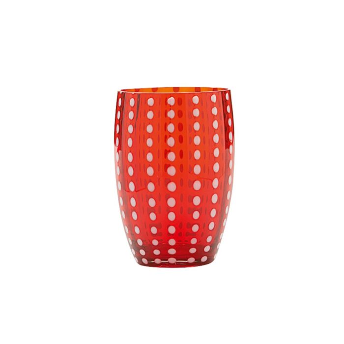 Zafferano Tableware PERLE Kit 2 bicchieri tumbler - rosso