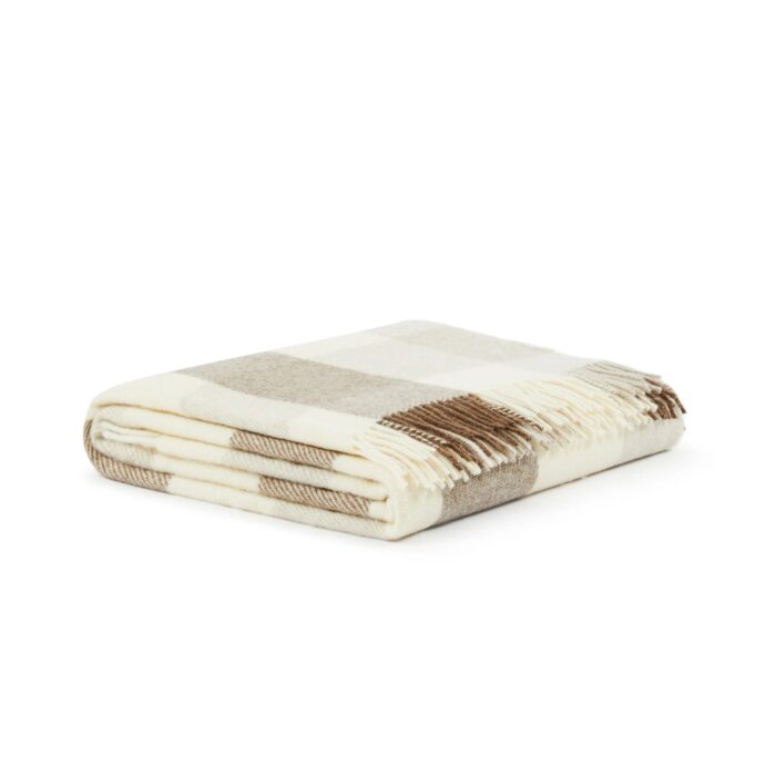 Lanerossi NATURAL CHECK Plaid pura lana 130x200