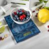 Guzzini Bilancia da cucina digitale rettangolare vetro LABEL - blu aria