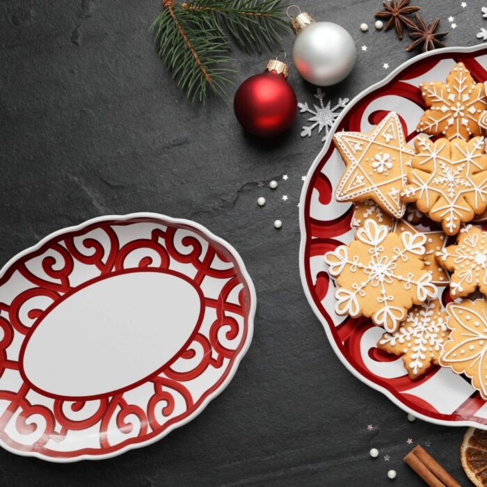 Guzzini HARMONIA Vassoio ovale piccolo - rosso brillante