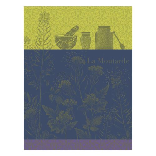 Le Jacquard Français MOUTARDE EN FLEURS VERTE strofinaccio 80x60 - verte