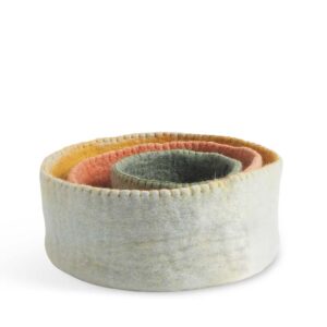 Aveva Cesto in feltro - green