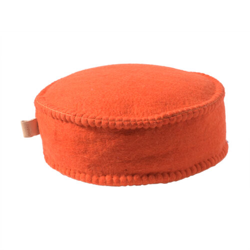 Aveva Pouf in feltro - coral