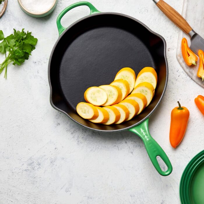 Le Creuset Padella doppio becco profonda liscia 26cm  - bamboo green