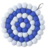 Aveva Sottopentola tondo in feltro - blue-dots