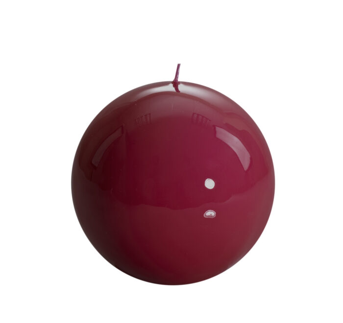 Graziani MELORIA Candela sferica diametro 12cm - bordeaux