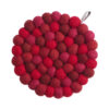 Aveva Sottopentola tondo in feltro - cherry