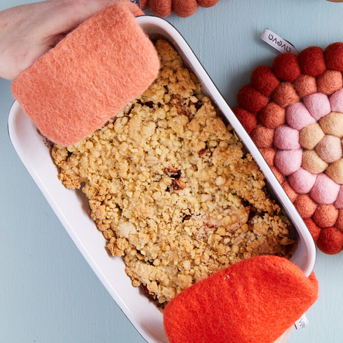 Aveva Presine in feltro 2 pezzi - moss green