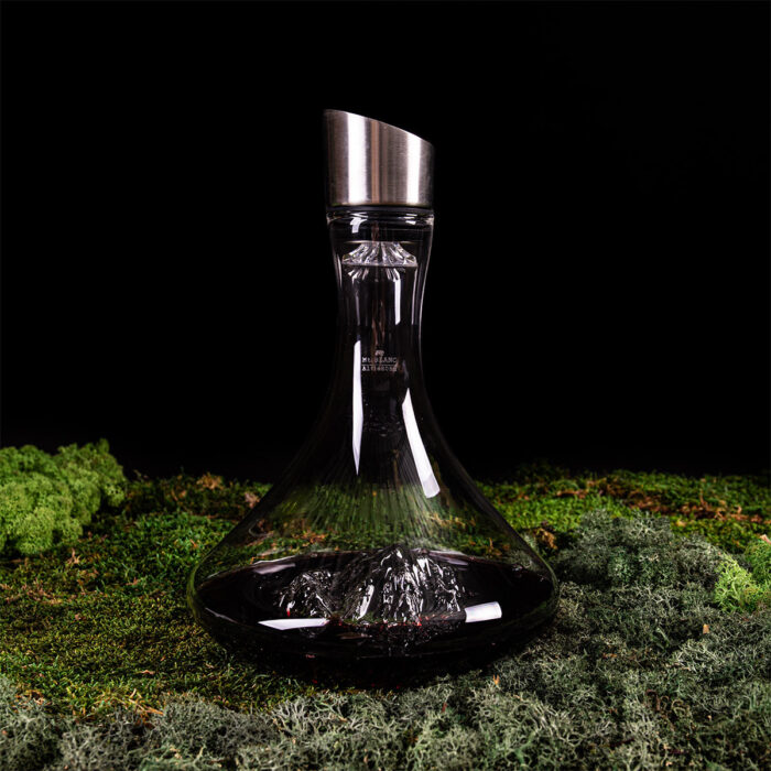 Alaskan  TOPOGRAPHIC Decanter Monte Bianco