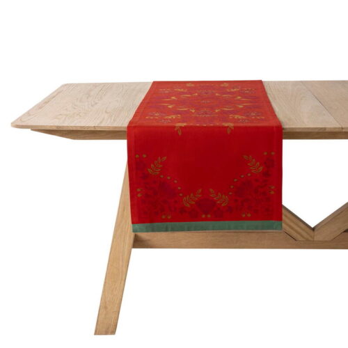 chemin-de-table_feerie_sucre-dorge_ps.jpeg Le Jacquard Français FÉERIE SUCREDORGE striscia da tavolo 50x150 - sucredorge