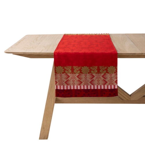 chemin-de-table_gipsy_rubis_ps.jpeg Le Jacquard Français GIPSY RUBIS striscia da tavolo 50x150 - rubis