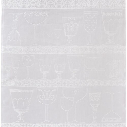Le Jacquard Français CRISTAL BLANC asciugabicchieri 80x60 - blanc