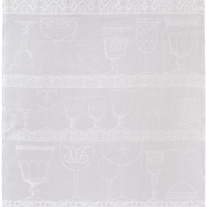 Le Jacquard Français CRISTAL BLANC asciugabicchieri 80x60 - blanc