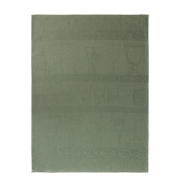 Le Jacquard Français CRISTAL VERVEINE asciugabicchieri 80x60 - verveine