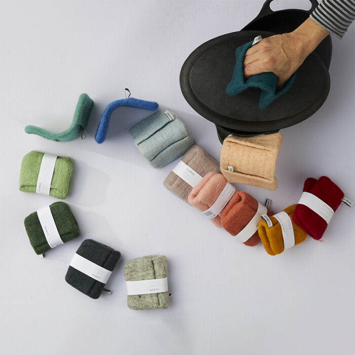 Aveva Presine in feltro 2 pezzi - red