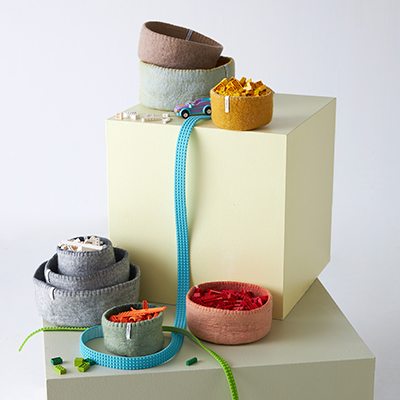 Aveva Set 3 contenitori in feltro - color