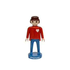 Blogo PLAYMOBIL MEN ORANGE 35cm statua/vaso fiori in ceramica