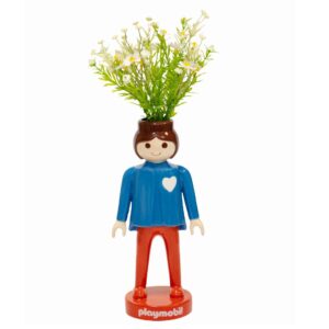 Blogo PLAYMOBIL MEN ORANGE 35cm statua/vaso fiori in ceramica