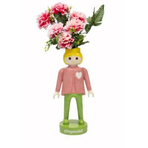 Blogo PLAYMOBIL MEN ORANGE 35cm statua/vaso fiori in ceramica