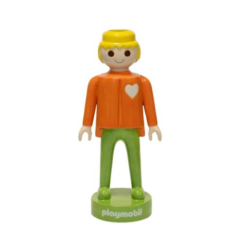 Blogo PLAYMOBIL MEN ORANGE 35cm statua/vaso fiori in ceramica