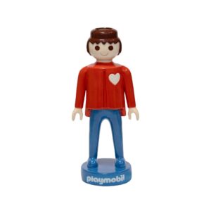 Blogo PLAYMOBIL MEN ORANGE 35cm statua/vaso fiori in ceramica