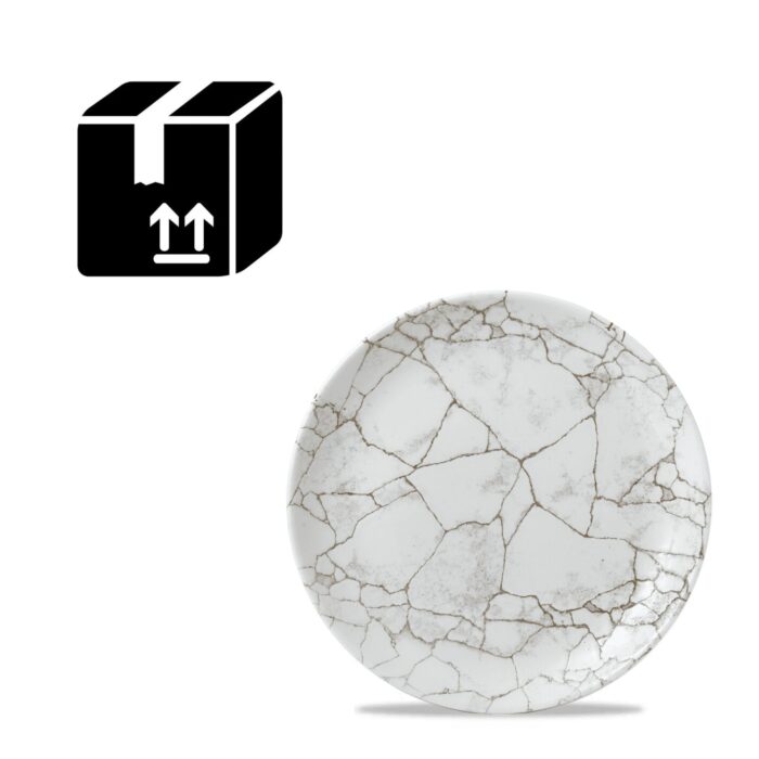 Churchill KINTSUGI Kit piatti per 4 persone 12 pezzi - agate grey