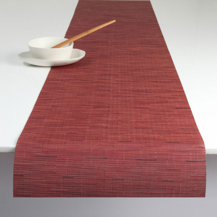 chilewich-1-24.jpg Chilewich Runner 36x183cm Bamboo - Cranberry