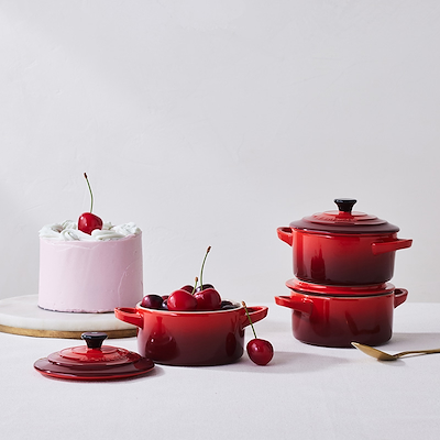 Le Creuset Mini Cocotte rotonda - Ciliegia