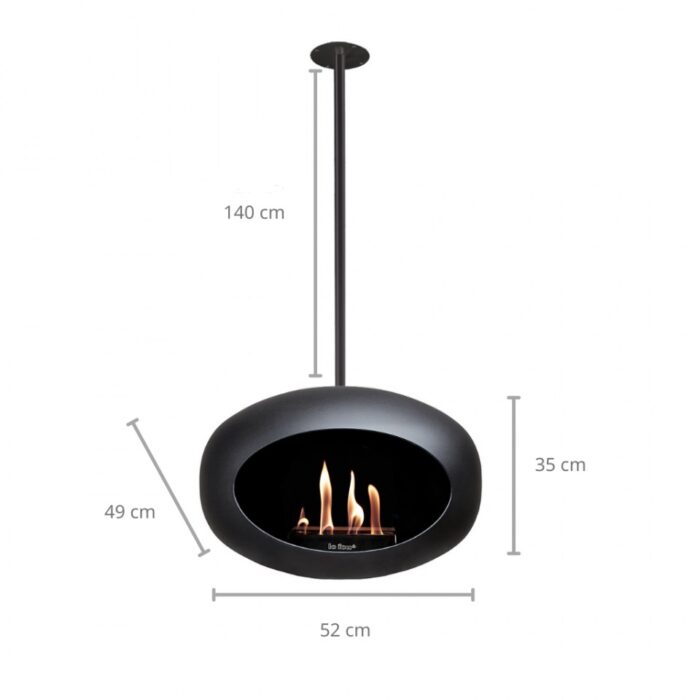 Le Feu Black Sky Black pole-140 cm