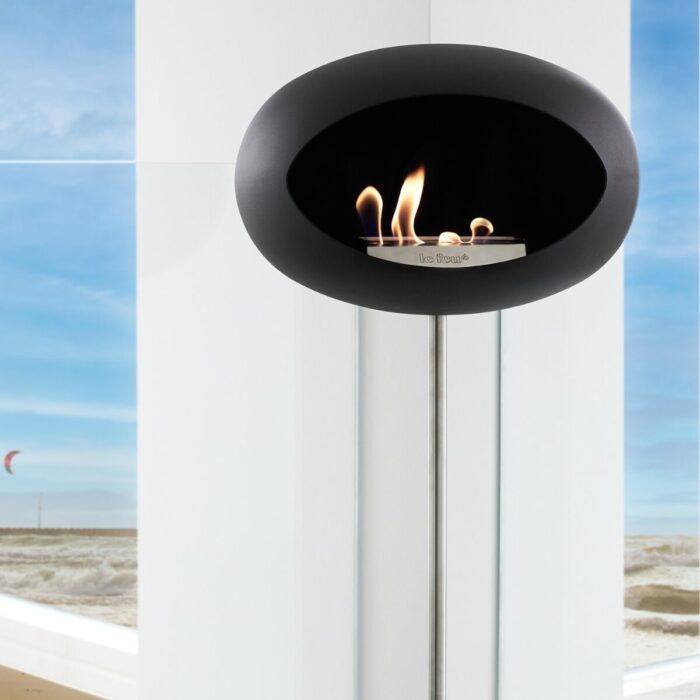 Le Feu Ground Steel High Black-Stainless Steel-Stainless Steel