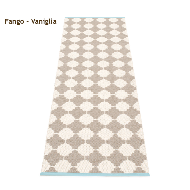 Pappelina MARRE Tappeto Mud/ V, Turquoise stripe - mud