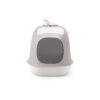 United Pets Minù vaschetta igienica coperta tortora/bianca